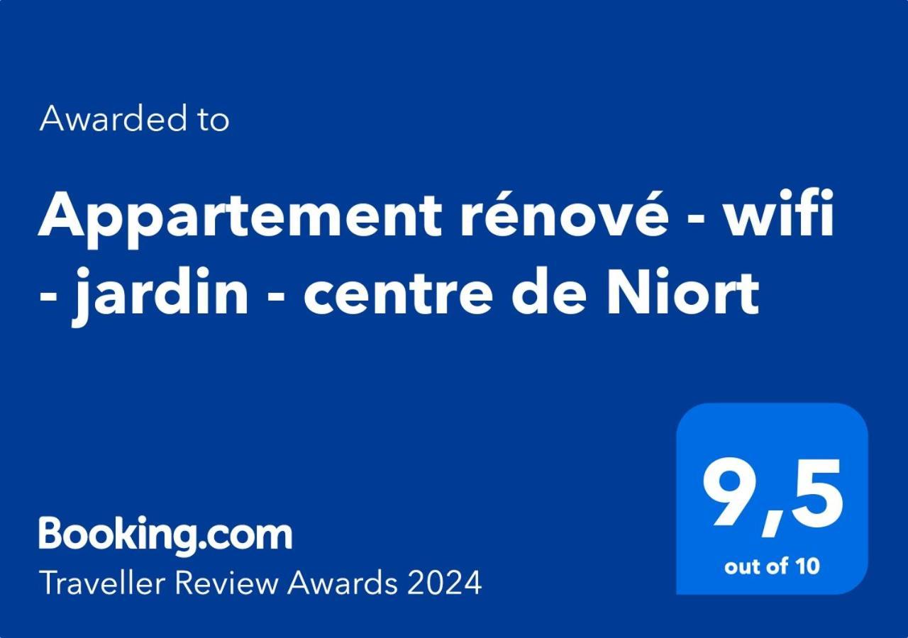 Appartement Renove - Wifi - Jardin - Centre De Niort Kültér fotó